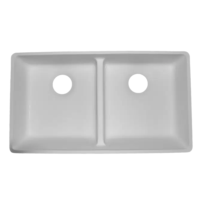 Solid Surface Sink - AD2916 - Double Equal ADA Kitchen Sink