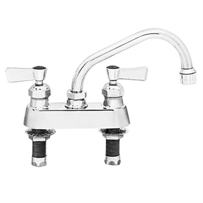 4" CC Deck 1/2" Faucet with Swing Spout