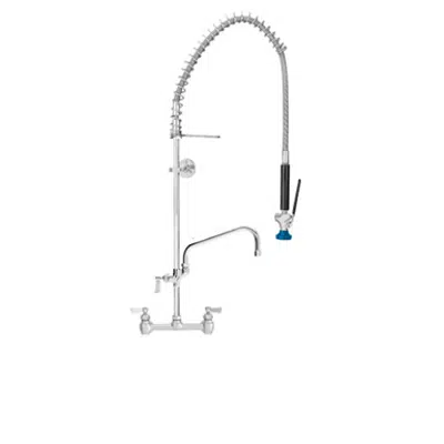 Image for Pre-Rinse Unit: 8" CC Backsplash with Elbows and Add on Faucet