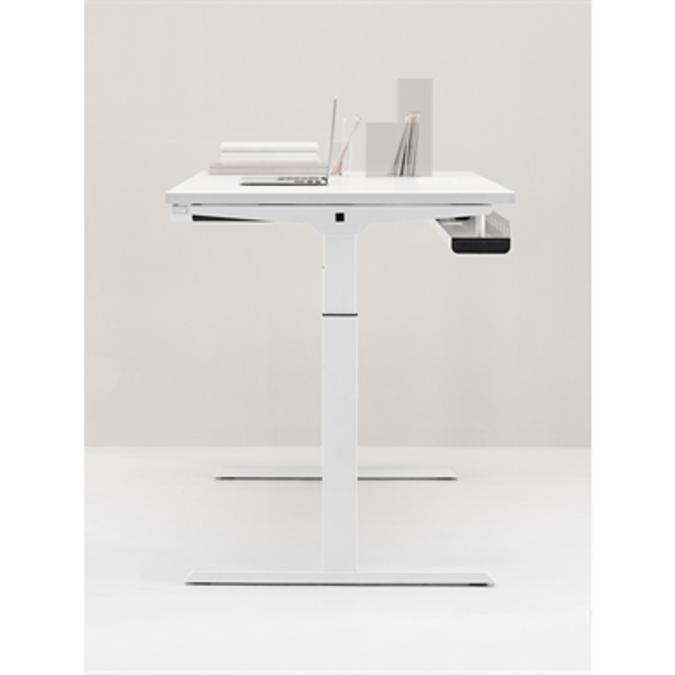BIM objects Free download! Mobility Pro_Desks with hand crank lift elevation_65 to 95cm