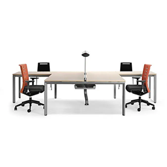 BIM objects - Free download! Vital Plus ST - Twin Desks - Leg Frame ...