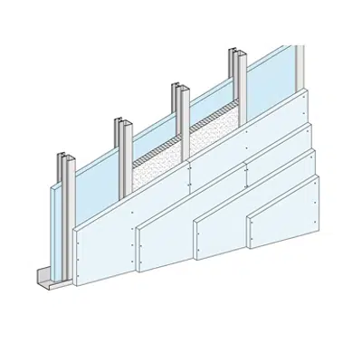 Image for W636.es Shaftwall System - fourth layer cladding