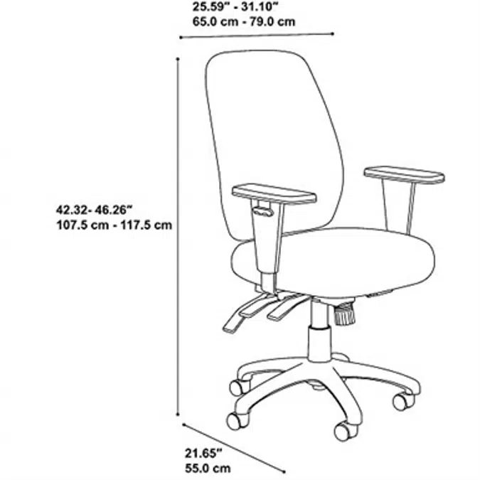 Bush Business Furniture Prosper High Back Multifunction Office Chair