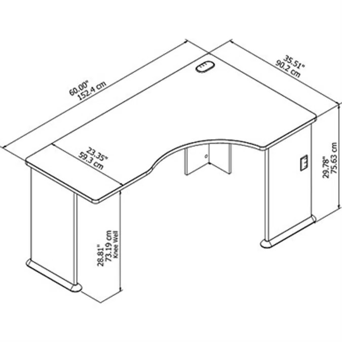 Bush Business Furniture Series A Right Corner Desk