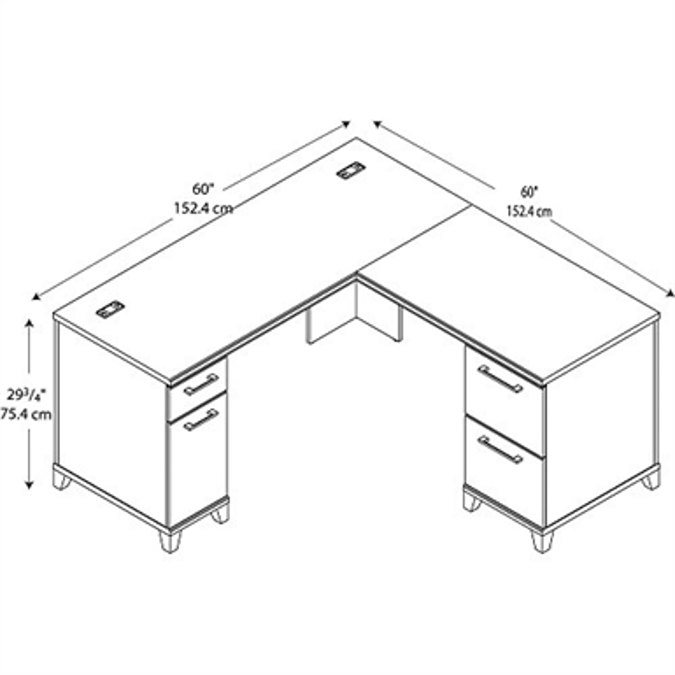 BIM object - ดาวน์โหลดฟรี! Bush Business Furniture Enterprise ...