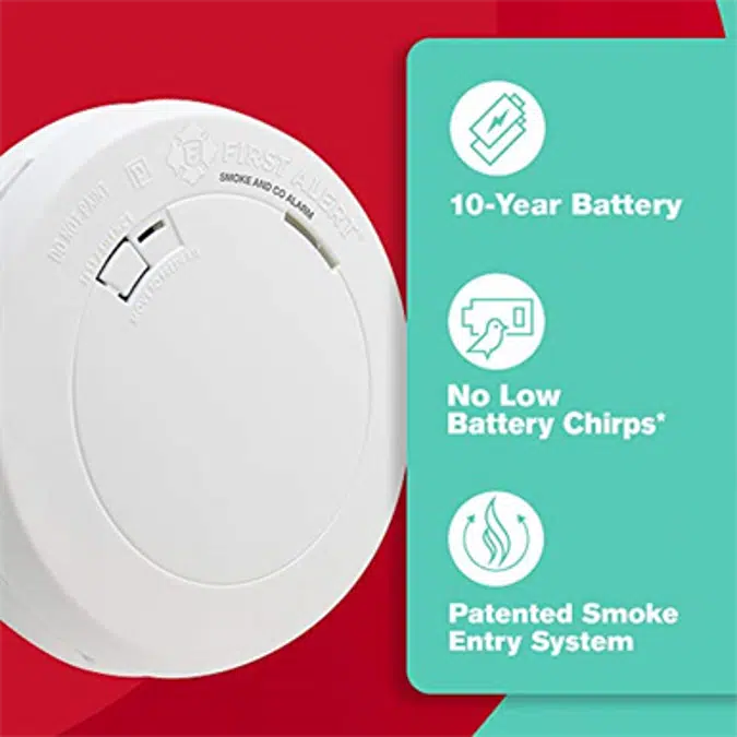 First Alert PRC710 Combination Photoelectric Smoke and Carbon Monoxide Alarm