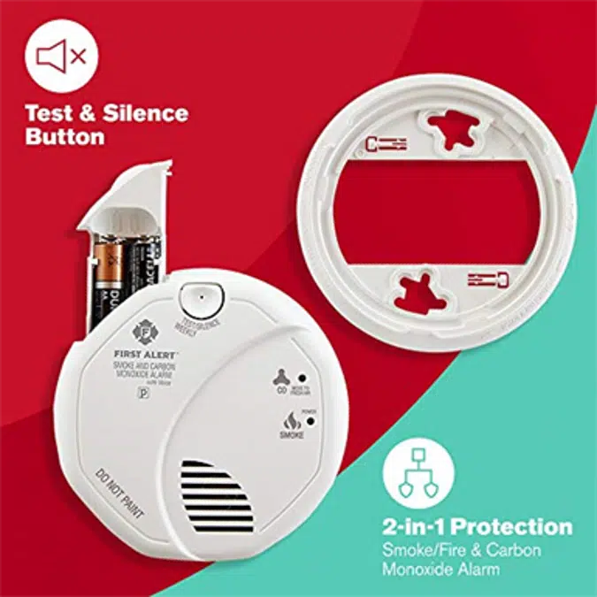 First Alert SCO7CN Battery-Operated Talking Combination Smoke and Carbon Monoxide Alarm