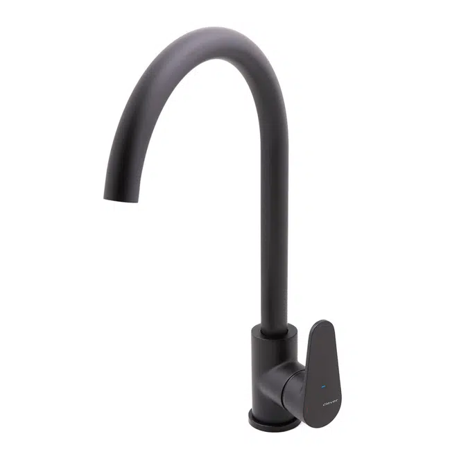 Grifo de cocina monomando 230mm 5l/min Rocket Cold Open y Negro Mate