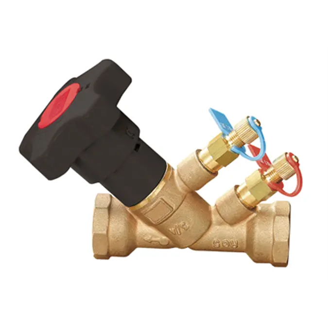 BIM objects - Free download! Manual Balancing valves thread conection F ...