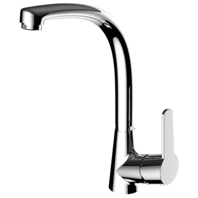 Single lever kitchen mixer Panam Evo Xtreme tube spout by Clever