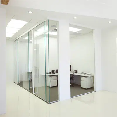 изображение для Interior Glass Walls PURE® Series - Slider-Mounted_R14