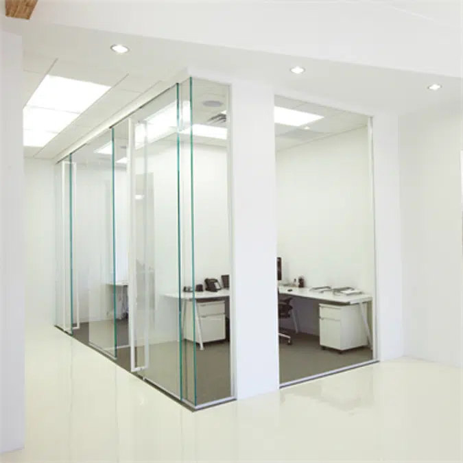 Interior Glass Walls PURE® Series - Slider-Mounted_R14