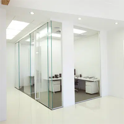 imagen para Interior Glass Walls PURE® Series - Slider-Mounted_R14