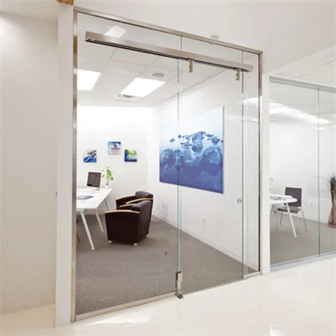 Interior Glass Walls PURE® Series - Slider-Mounted_R14