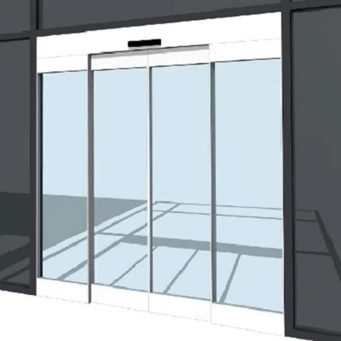 Automatic Sliding Door, All Glass ESA500 Showcase