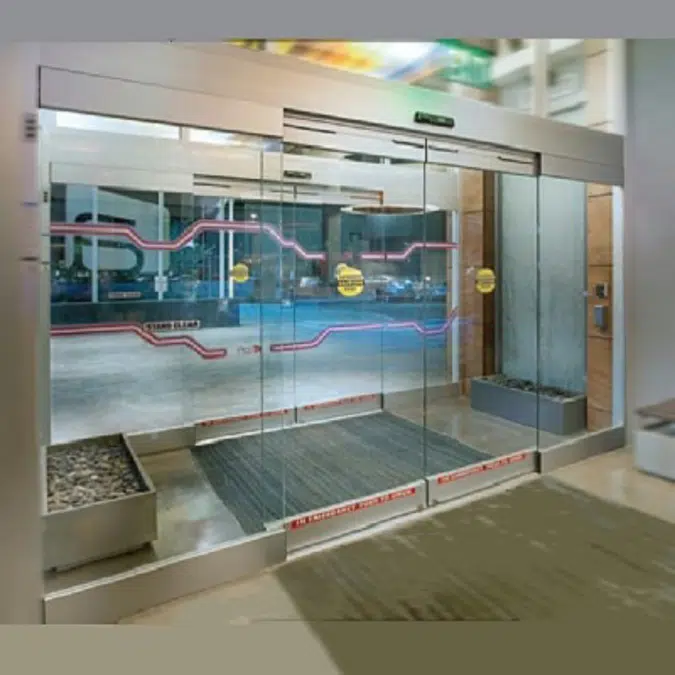 Automatic Sliding Door, All Glass ESA500 Showcase