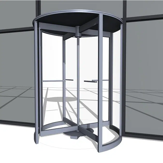 Revolving Door, All Glass Crane 4000 Series Showcase