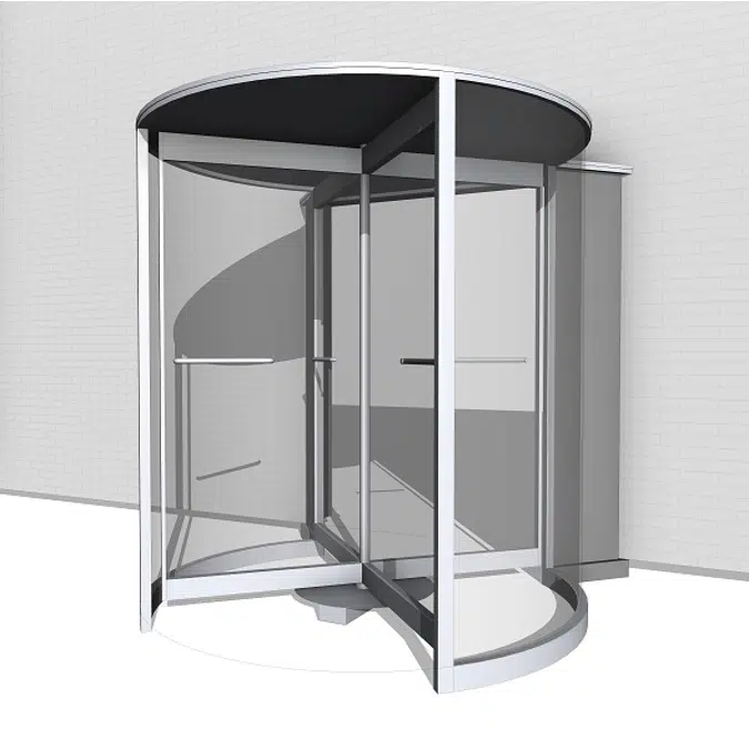 Revolving Door, All Glass Crane 4000 Series Showcase