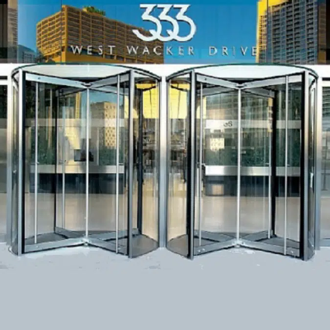 Revolving Door, All Glass Crane 4000 Series Showcase