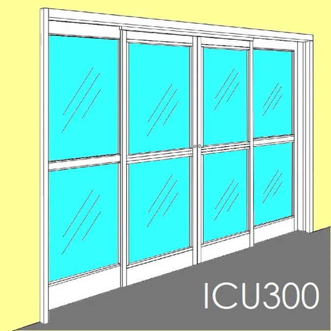 Manual Sliding Door, ICU 300/1200 Showcase