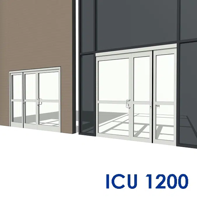 Manual Sliding Door, ICU 300/1200 Showcase