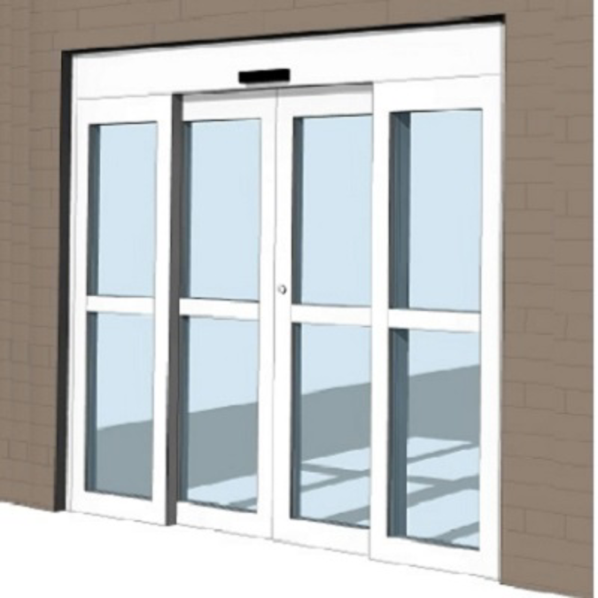 BIM objects Free download! Automatic Sliding Door, Full Breakout