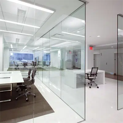 Image for Interior Glass Walls PURE® Series - Enclosed Pivot - BTS Closer_r14