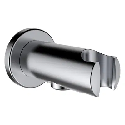 Image for Kartell by Laufen, Elbow to the wall, Elbow to the wall with wall connection elbow, projection 42 mm, PVD inox look