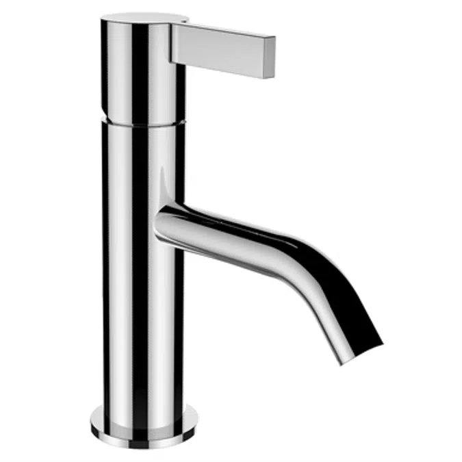 Kartell by Laufen, Mitigeur de lavabo, Saillie 115 mm, goulot fixe, s. vidage