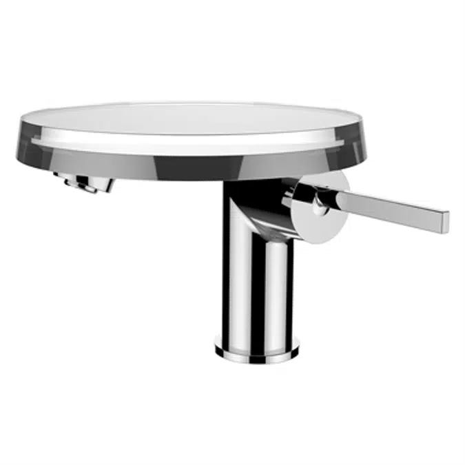 Kartell by Laufen, Miscelatore per lavabo, Sporgenza 110 mm, bocca fissa, s. piletta, c. Disc scodella