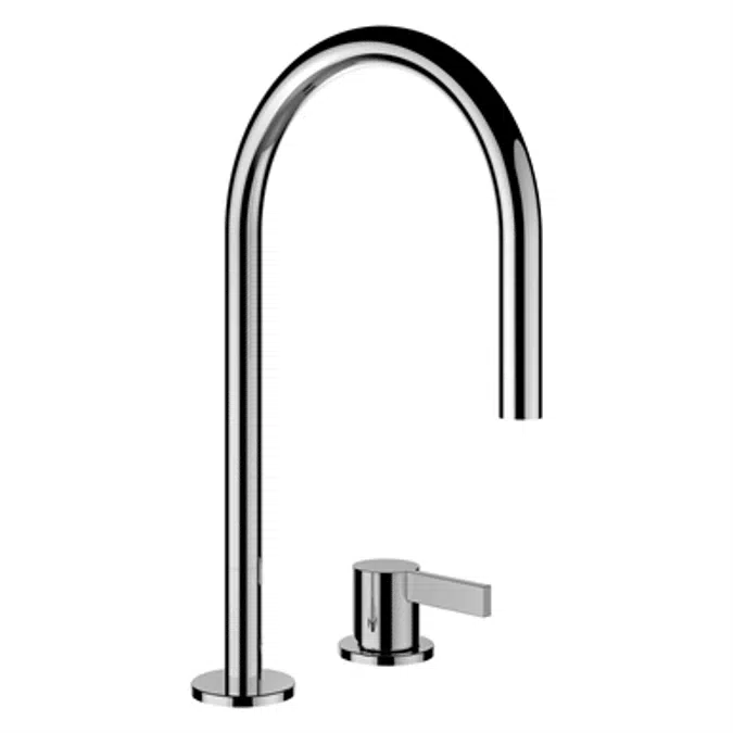 Kartell by Laufen, Basin faucet, Projection 166 mm, swivel spout, w/o pop-up waste