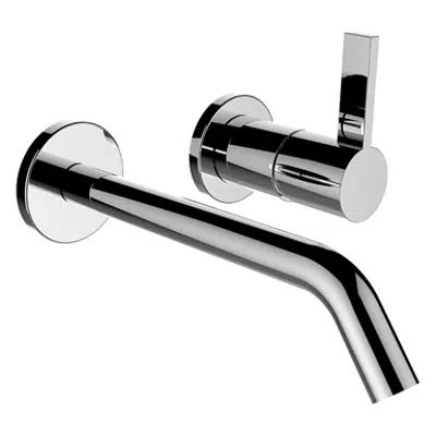 Kartell by Laufen, Wall-mounted mixer, Projection 175 mm, fixed spout için görüntü