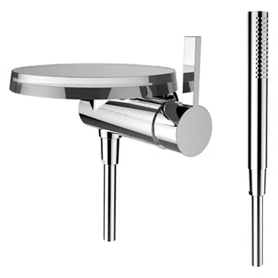 Image pour Kartell by Laufen, Mitigeur de douche, Simibox 1-Point, av. accessoires, av. Disc receveur