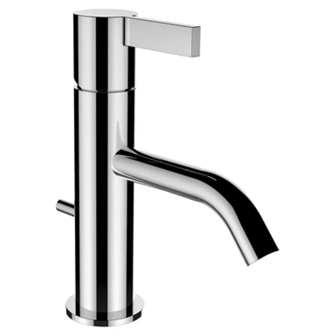 Kartell by Laufen, Basin faucet, Projection 115 mm, fixed spout, w. pop-up waste