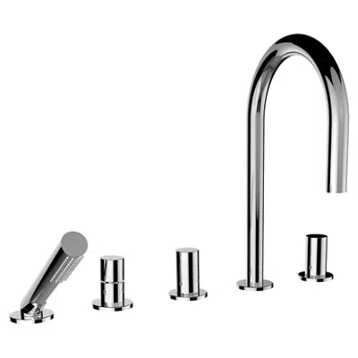 afbeelding voor Kartell by Laufen, Roman tub filler, 5-hole, projection 173 mm, w/o plate