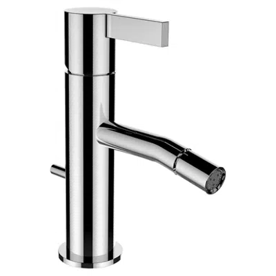 Image for Kartell by Laufen, Bidet faucet, Projection 110 mm, fixed spout, w. pop-up waste lever, w/o pop-up waste