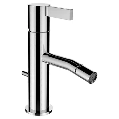 bilde for Kartell by Laufen, Bidet faucet, Projection 110 mm, fixed spout, w. pop-up waste lever, w/o pop-up waste