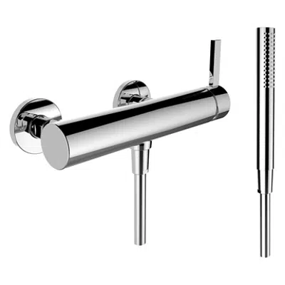 afbeelding voor Kartell by Laufen, Shower faucet, Mounting dist. 153 mm, w. fittings, w. accessories