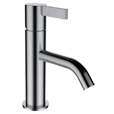 Kartell by Laufen, Basin faucet, Projection 115 mm, fixed spout, w/o pop-up waste, PVD inox look için görüntü