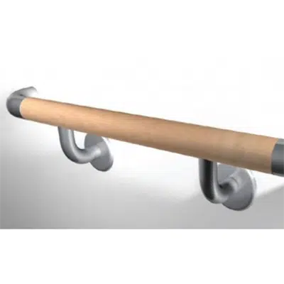 画像 Wood & stainless steel handrail / HWS.40