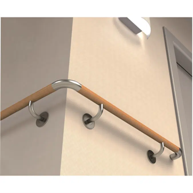 Wood & stainless steel handrail / HWS.40