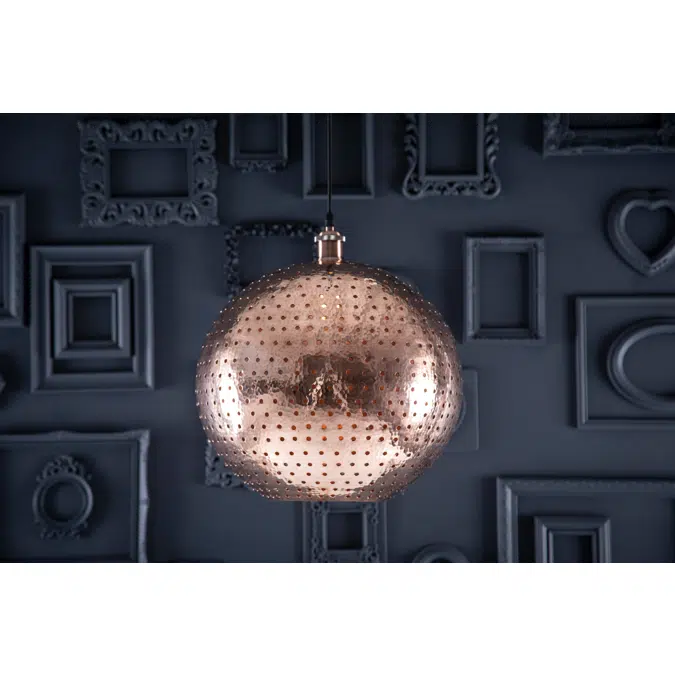 Bola L - Lampe boule lumineuse du Mexique - Suspension Luminaire en cuivre, lampe boule en cuivre