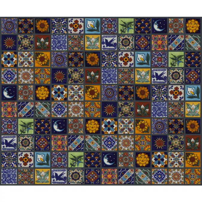 Mexican Tiles - set of 120 Decorative ceramic tiles 5x5