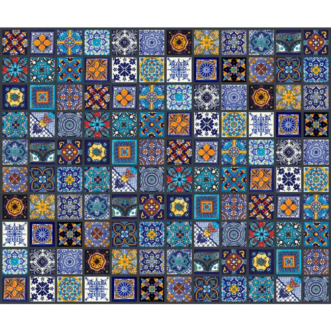 Azulejos Mexicanos - juego de 120 Azulejos cerámicos decorativos 5x5