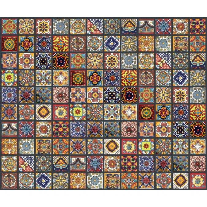 Azulejos Mexicanos - juego de 120 Azulejos cerámicos decorativos 5x5