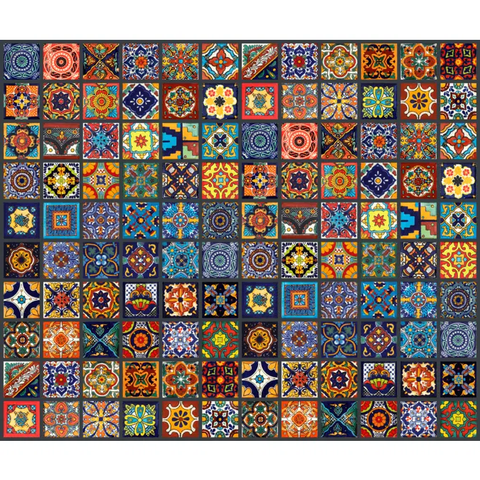 Azulejos Mexicanos - juego de 120 Azulejos cerámicos decorativos 5x5