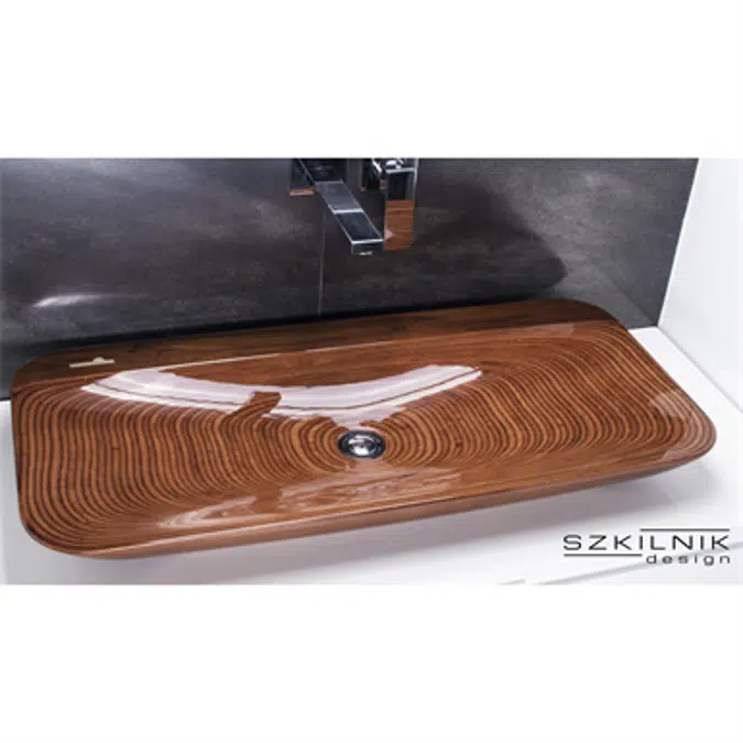 Luxury Wooden Washbasin Alga Double