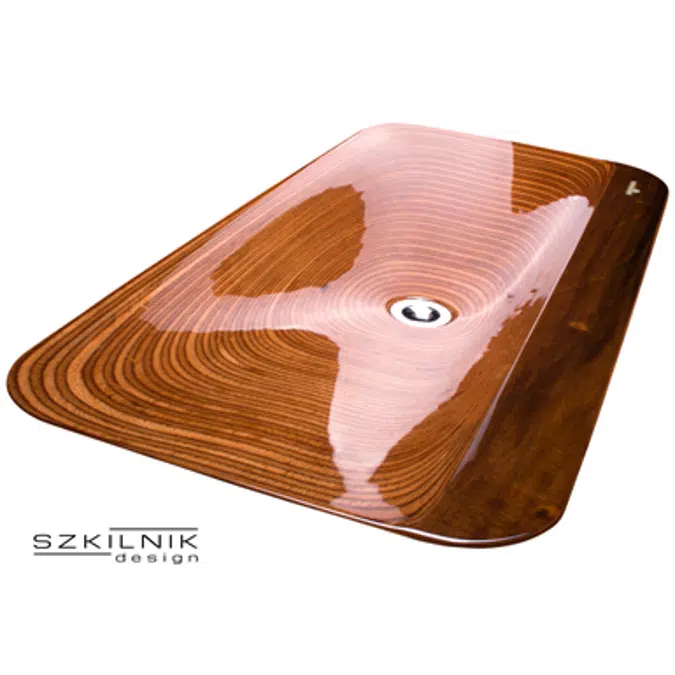 Luxury Wooden Washbasin Alga Double