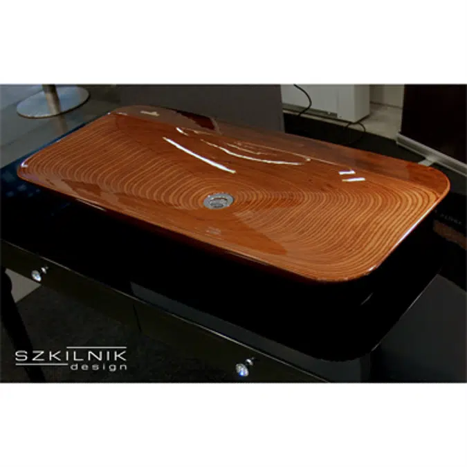 Luxury Wooden Washbasin Alga Double