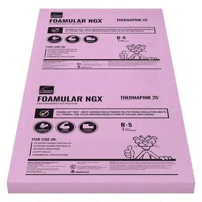 Image pour FOAMULAR® NGX™ Thermapink 25 Tapered E-0.5x24x96-Square Edge